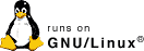 Runs on GNU/Linux