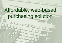 Affordable web-based purchasing solution